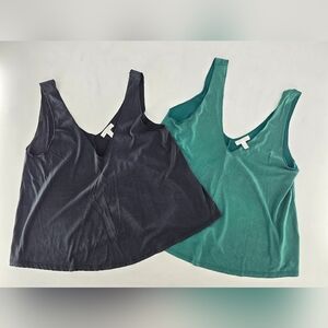 Abound Women's Teal and‎ Gray Crop Tops